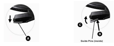 A couple of people with black and white logos

Description automatically generated with medium confidence
